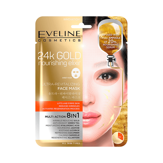 24K Gold Nourishing Elixir – Mască de față